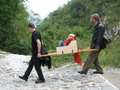 'As Below So Above', detail of the pilgrimage, path towards Monte San Martino, 27 September 2008