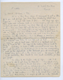 First page of three-page letter from John Latham to his parents, 6 October (year unknown), John Latham Archive