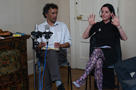 'Radio Schreber, Soliloques for Schziophonic voices' Lucia Farinati in conversation with Ivan Ward, Freud Museum, London, 20 April 2011 (photo by Annalisa Sonzogni)